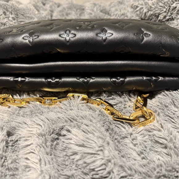 Louis Vuitton Coussin PM Black Embossed Leather Bag with COA - Picture 4 of 15